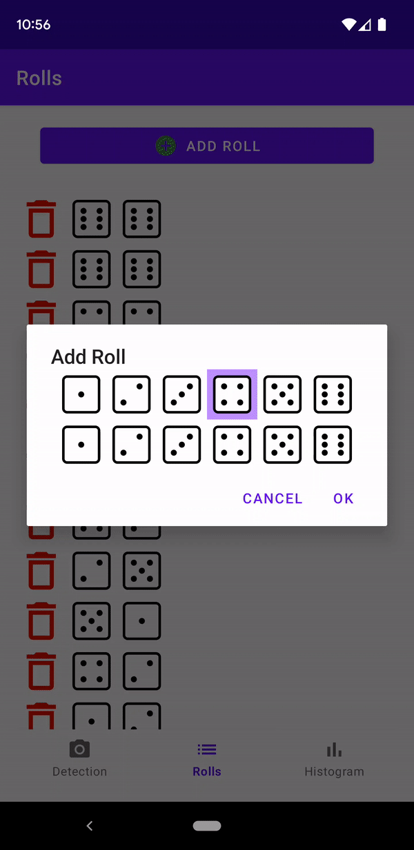 Demo of the Rolls Editing Screen